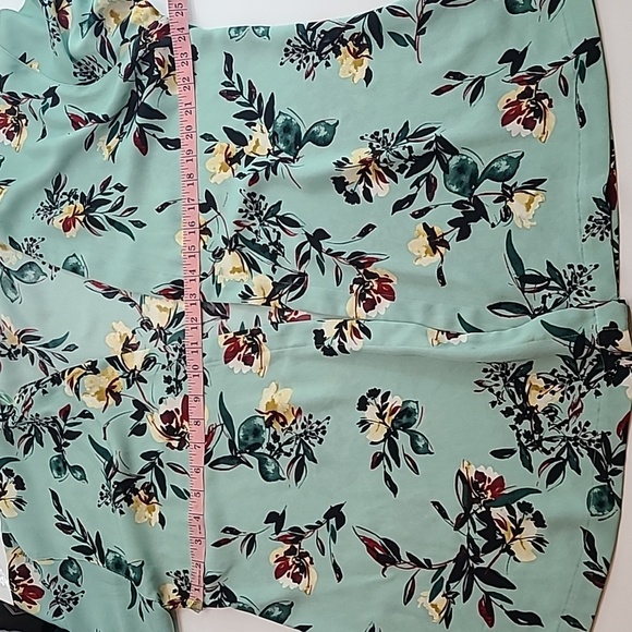EVRI Women's Green Floral Open Kimono - Size 0X - Picture 10 of 11